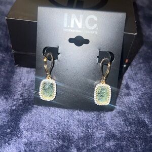 International concepts, Gold & diamond with stone earrings
